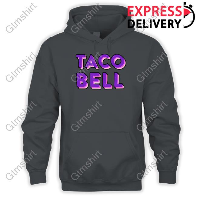 Official Taco Bell Taco Shop Taco Bell Distress Logo Long Sleeve Tee