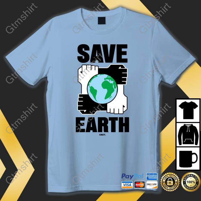 Official OBEY Save Earth Shirt