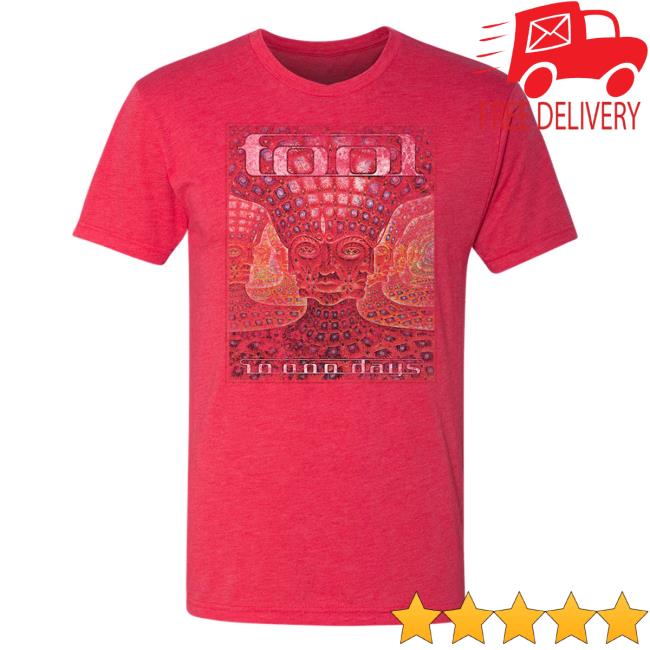 Official Tool Muisc Band Clothing Store Shop 10,000 Days Vintage New Shirt Red ToolBand ToolMusic Merch