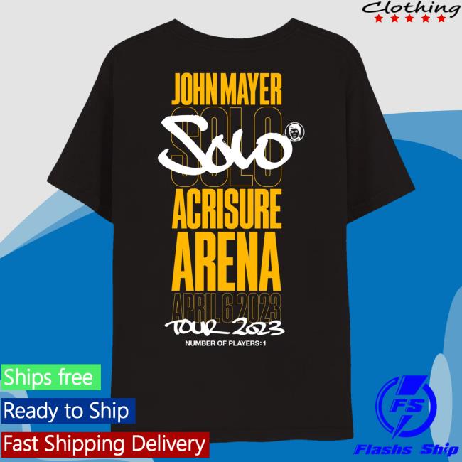 Official John Mayer Clothing Store Shop John Mayer Solo Tour Palm Springs Event T-Shirt JohnMayer Merch