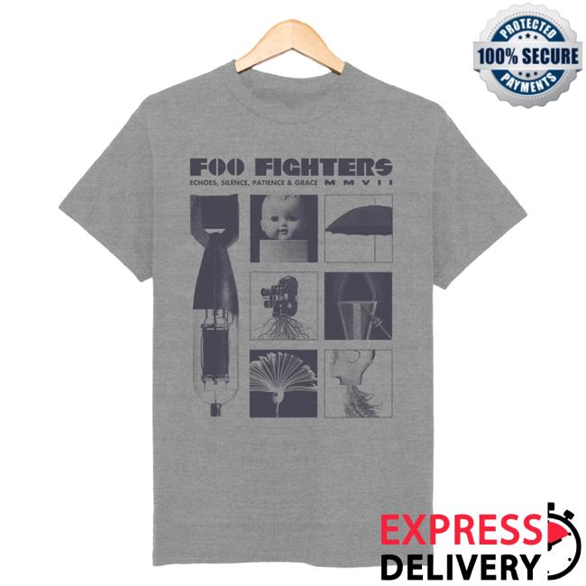 Official Backstreet Merch Foo Fighters Echoes, Silence, Patience & Grace T Shirt FooFighters Store Shop