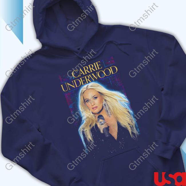 Carrie Underwood Black Rhinestone Mic Photo Shirts