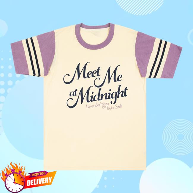 Official Taylor Swift Merch Meet Me At Midnight Tee